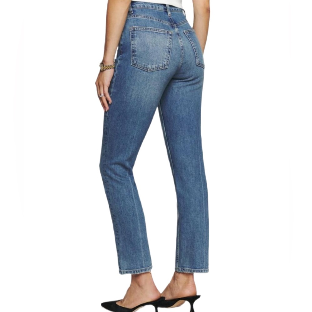 NWT/Reformation Liza Ultra High Rise Straight Cropped Jeans/Size: 29 - Picture 14 of 16